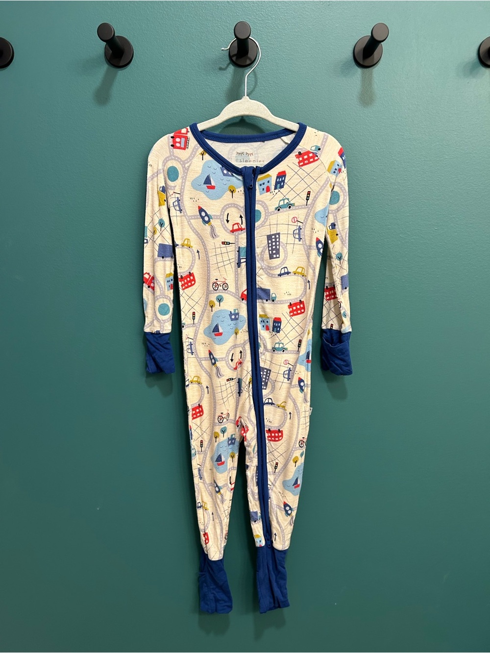 City London Transportation Little Sleepies Zippy Pajamas